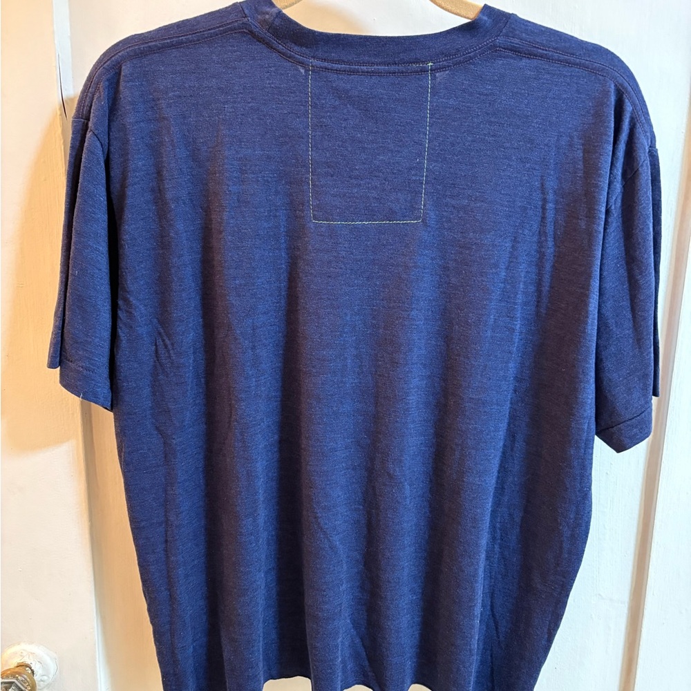 Aviator Nation Navy Blue Short Sleeve Tee with Embroidered Tiger - Picture 3 of 6